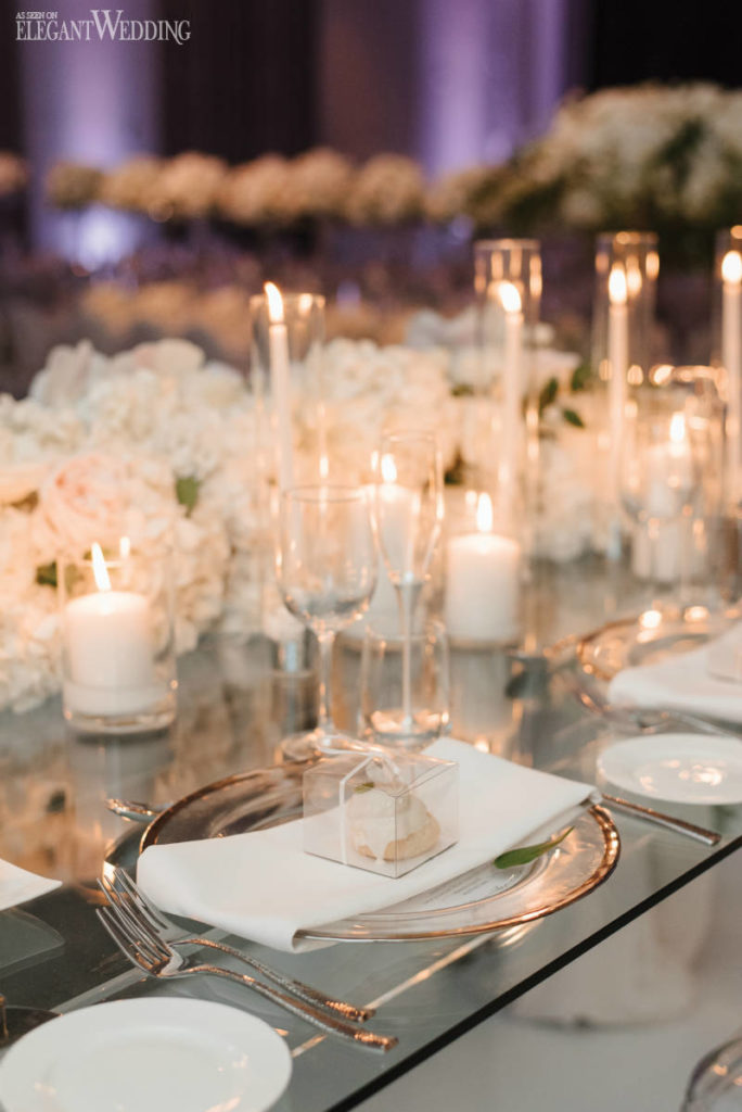 Candlelit Wedding Table Setting