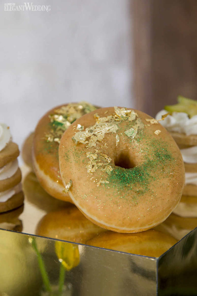 Metallic Wedding Doughnuts