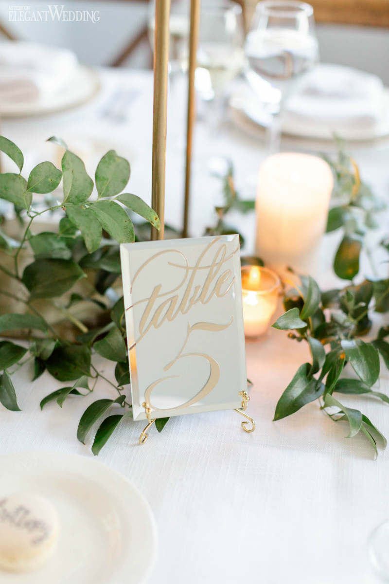 Unique Wedding Table Numbers Elegant Wedding Directory