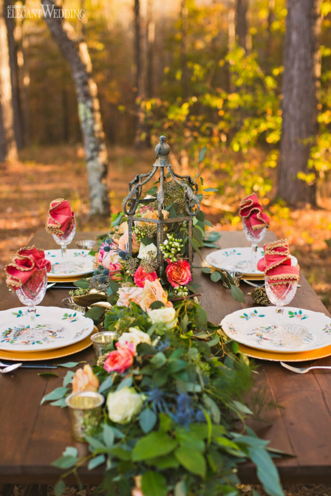 Autumn Wedding Table Settings