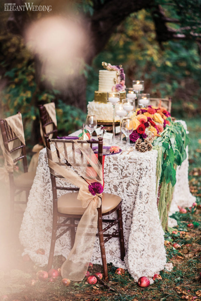Autumn Wedding Table Settings