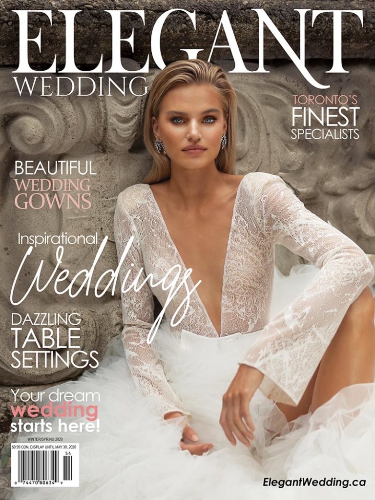 elegant wedding toronto wedding magazine cover