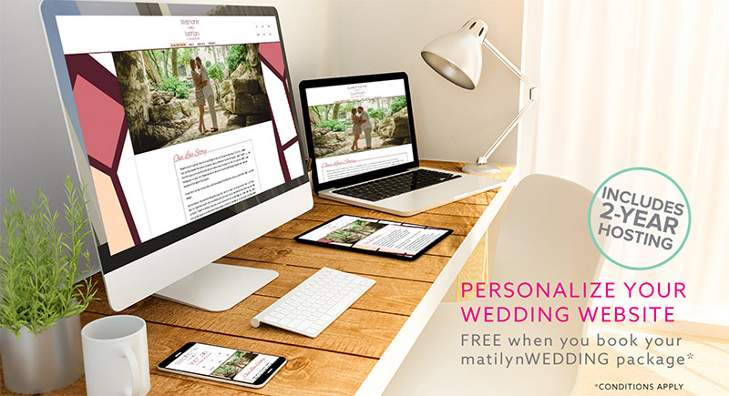 matilyn custom wedding website