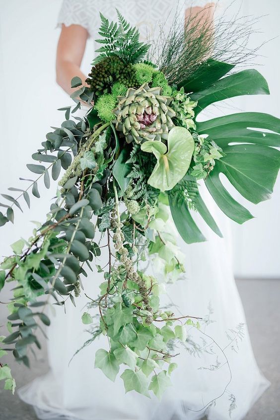 greenery bridal bouquet
