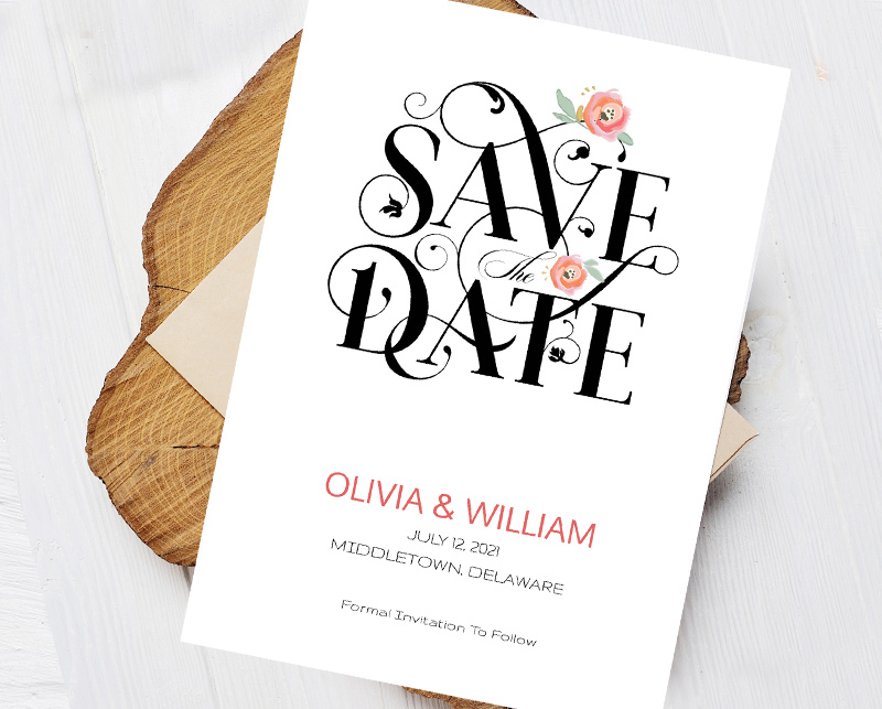 save the date wedding invitations