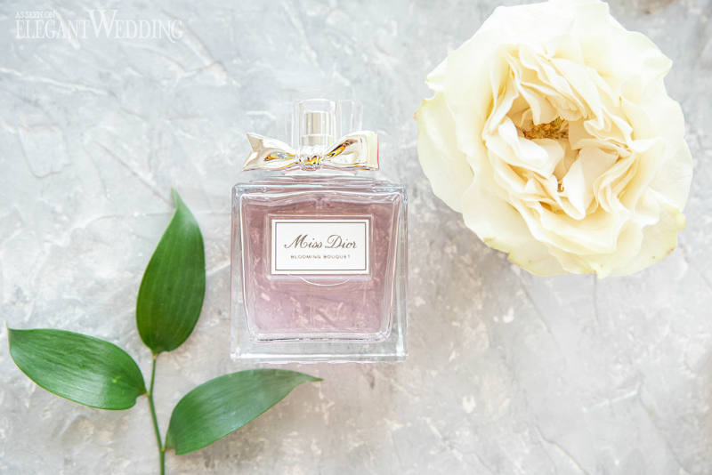 pink perfume for romantic wedding theme