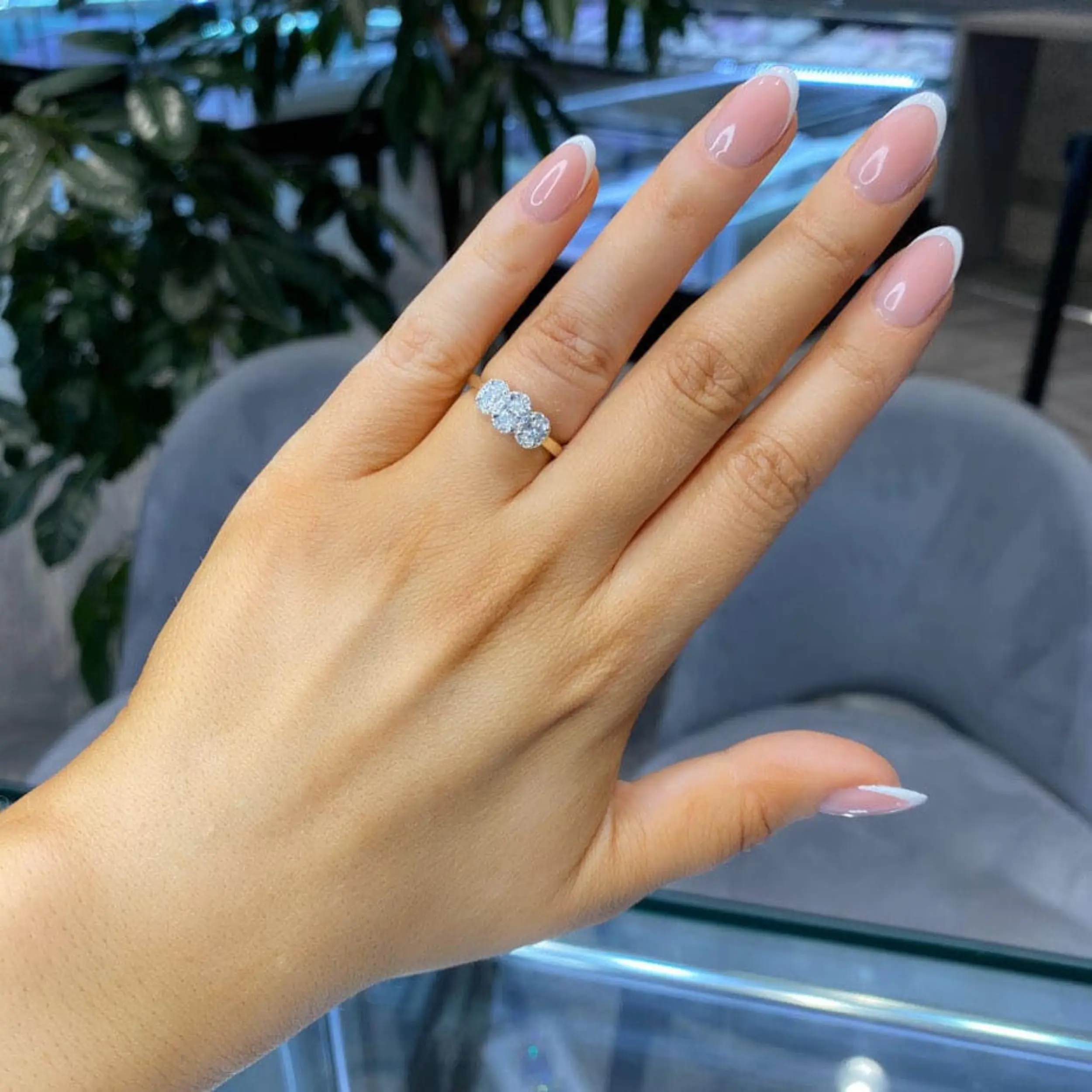 3 stone engagement ring